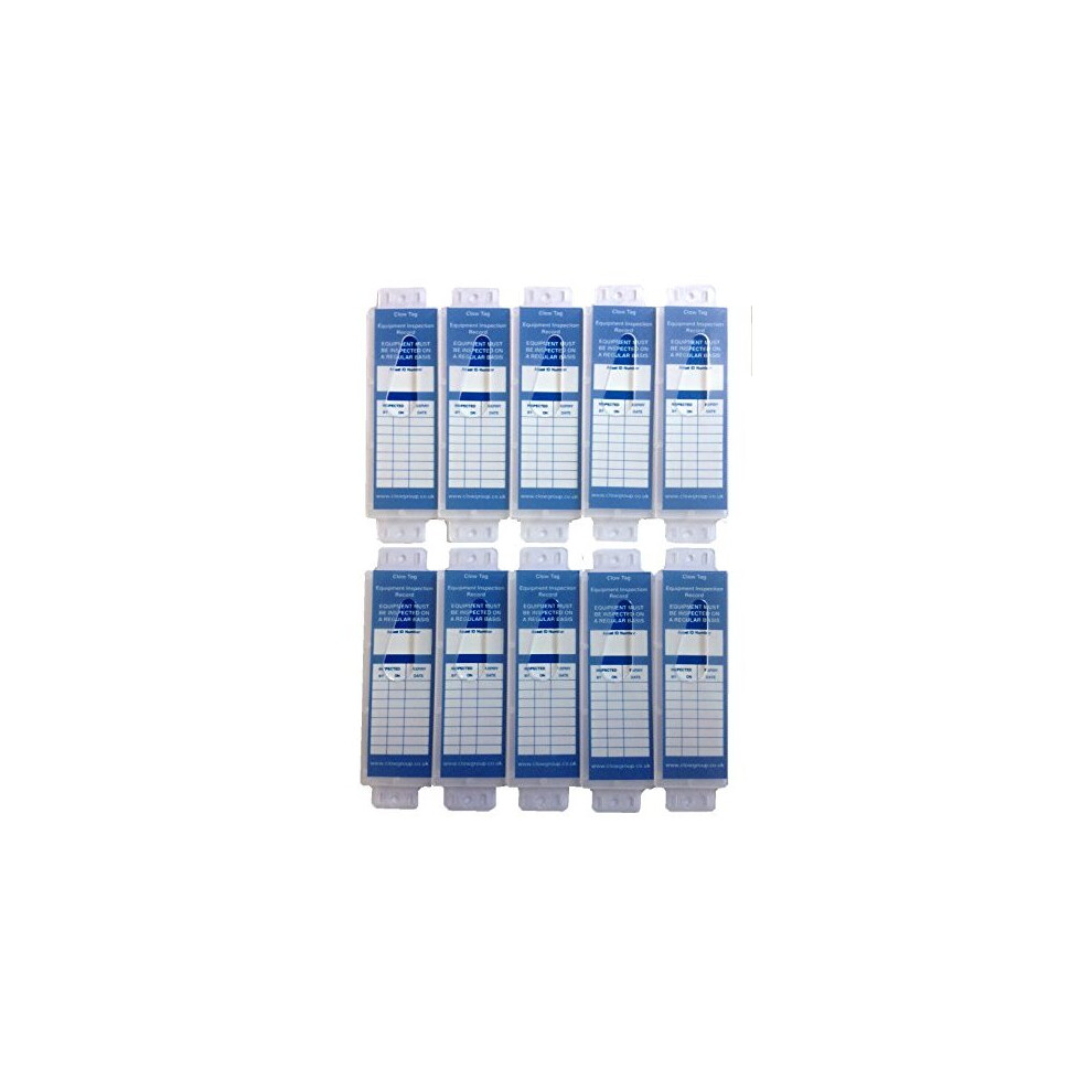 Ladder Equipment Inspection Tags -KIT of 10 x INSERTS & 10 x HOLDERS LADDER TAGS