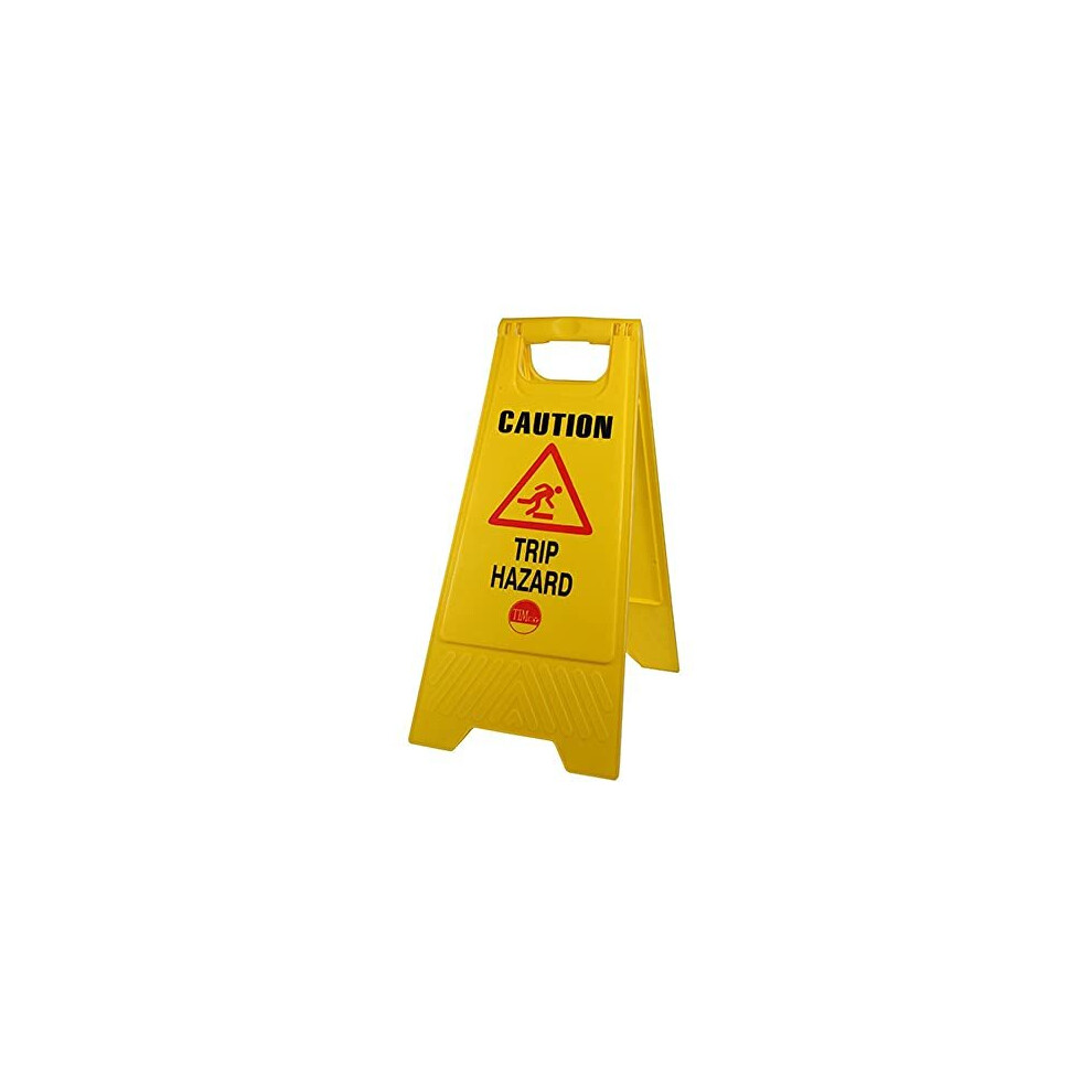 TIMCO 747987 Caution Trip Hazard A-Frame Safety Sign-610 X 300 X 30, Yellow