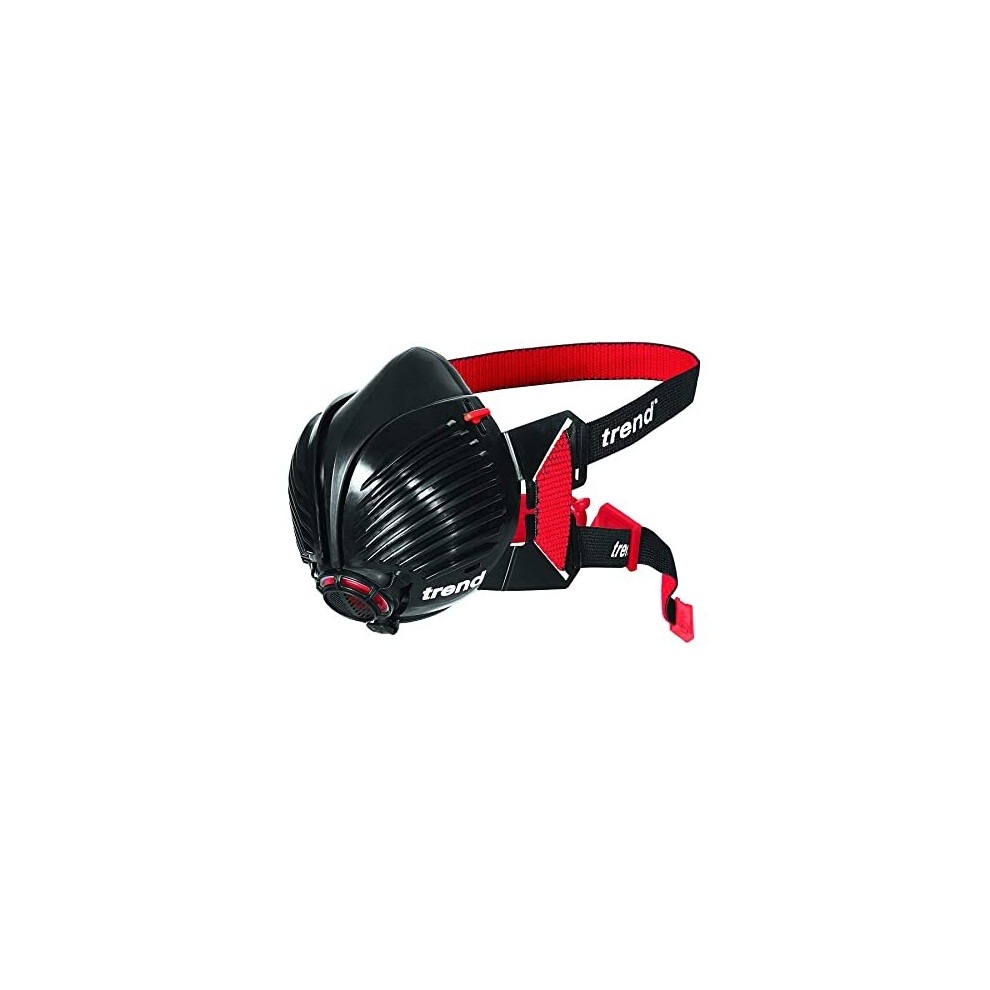 Trend SM Stealth Dust Mask P3 Reusable Respirator, APF20 X WEL. Black/Red or Black / Green , Small/Medium ( Assorted Color )