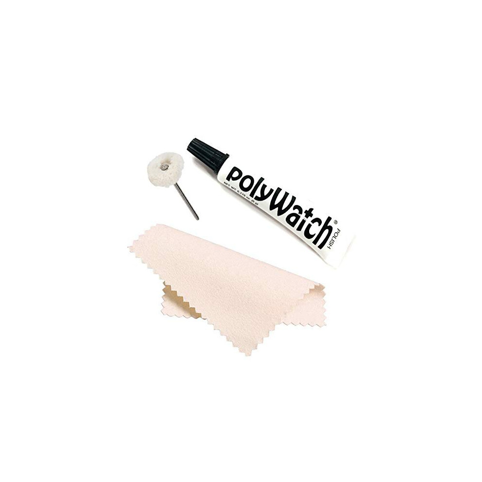 Polywatch Watch Polish | Watch Cleaning Kit for Plastic Watch Crystal | 5ml Tube of Watch Polish - Includes String Buff & Polishing Cloth | Watch-image-OPC-PBCT7J9-NEW