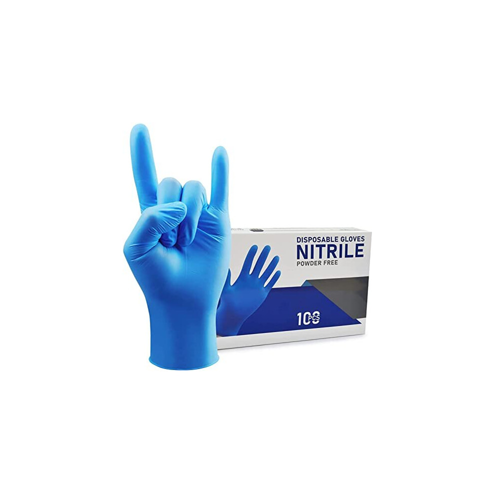 Hivehype Disposable Nitrile Gloves Powder & Latex Free, Touch Screen Exam Disposable Non-Sterile Nitrile Gloves, Multi-Purpose Gloves, Disposable, 5060852492328