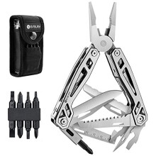 BIBURY Multi-Tool, 21 in 1 Multitools Pliers with Rope Cutter, Can Opener, Screwdriver, EDC Tools for Camping, Outdoor Activities, Repairing