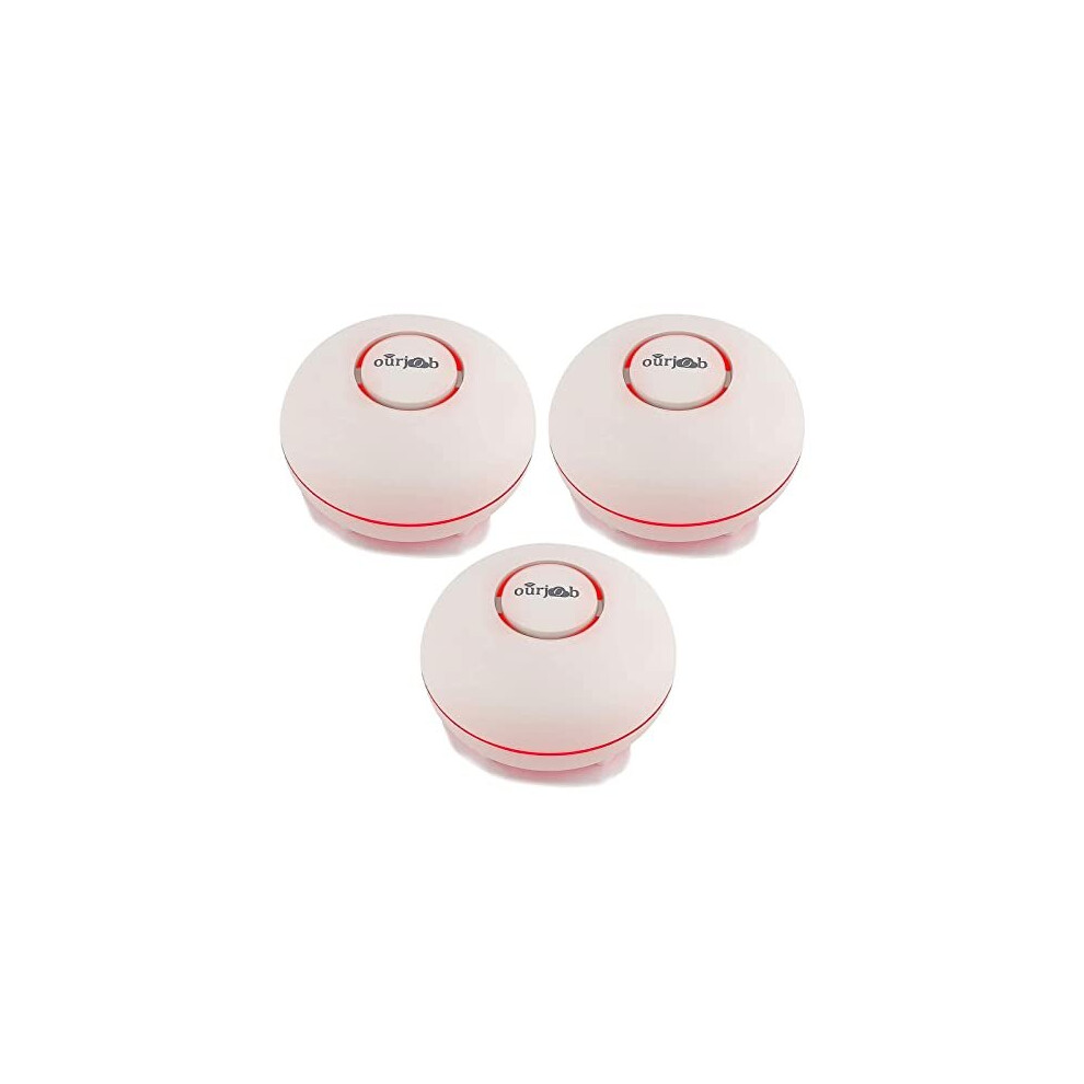 Water Leak Detector -Ourjob Water Alarm Surveillance Systems Water Detectors For Home Security, Kitchen?Bathroom, Basement (3Pcs) 8002128246430