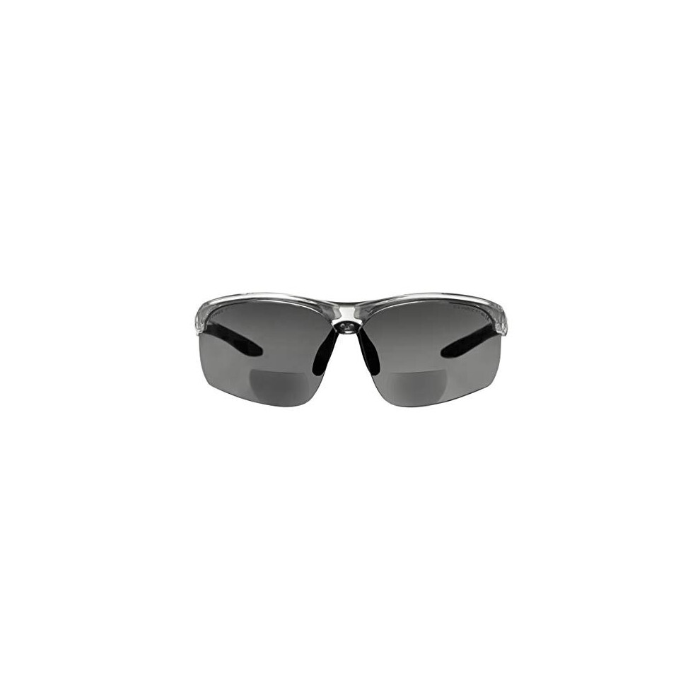 Voltx 'Constructor Ultimate' Bifocal Reading Safety Glasses (Clear Frame, Smoke Lens +1.5 Dioptre) Ce En166ft Certified - Premium Cycling Sports 5060225837794