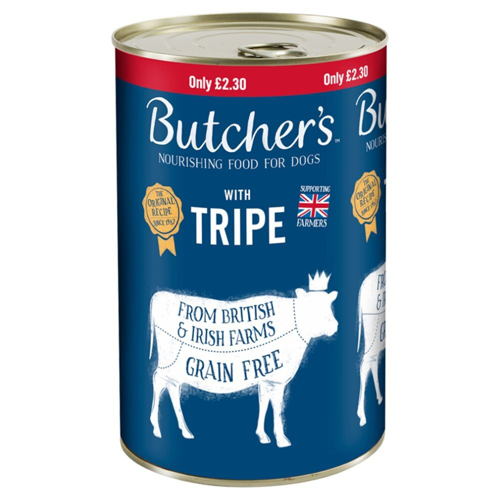 Butcher's Tripe Dog Food Tin 1200g (Pack of 6)