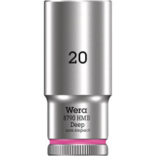 Wera 05004542001 8790 HMB Deep Socket, Light Pink, 20.0 mm
