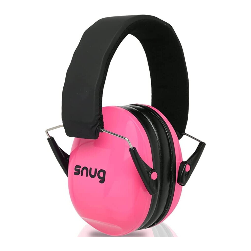 Snug Kids Ear Defenders - Noise Cancelling Headphones Protectors For Children, Toddlers And Baby (Pink) Pink