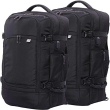 Aerolite 55x35x20cm 39L Hand Cabin Luggage Backpack with YKK Zippers, Fits 15? Laptop , Carry On Rucksack Satchel Holdall Travel Daypack Flight Bag,