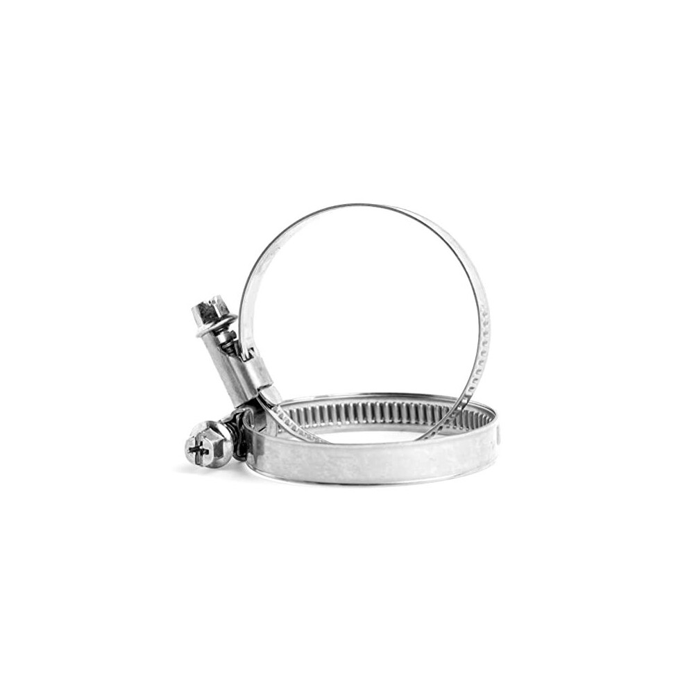70Mm - 90Mm W2 Stainless Steel Strong Worm Drive Hose Clip Adjustable Hose Clamp Ducting Clamp For Flexible Hose Pipe 5059629051066