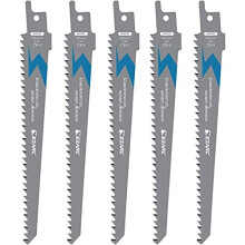 EZARC Wood Pruning Reciprocating Saw Blade, Sawzall Blades R644GS 6TPI 150mm (5-Pack)