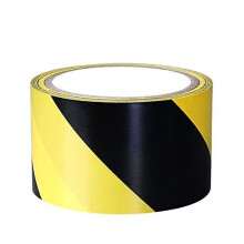 Safety Tapes 70mm x 20m Black/Yellow Hazard Warning Tape Adhesive Marking Barrier Tape