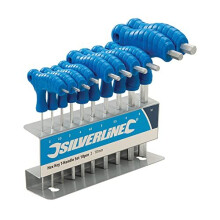 Silverline Hex Keys 10 Piece Set 2mm - 10mm T-Handle (323710)