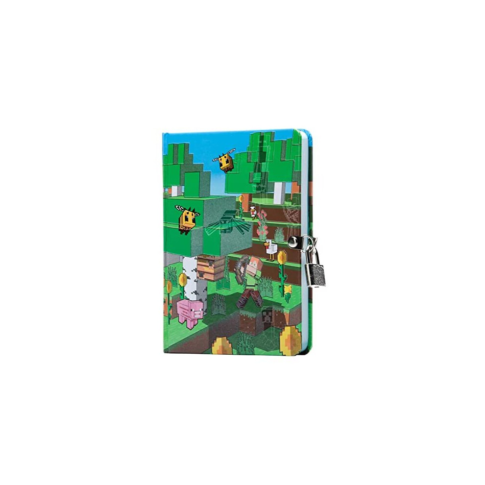 Minecraft: Mobs Glow-In-The-Dark Lock & Key Diary (Gaming)