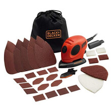 BLACK+DECKER 55 W Detail Mouse Electric Sander with Removable Quick Fit Tips and Sanding Sheets, KA161BC-GB