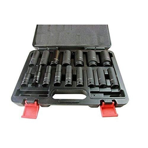 us pro US PRO 16PC 1/2'' Dr 6-Point European Deep Impact Socket Set B1340 1