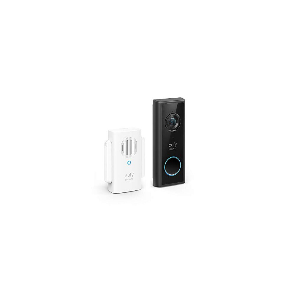 eufy Security Video Doorbell Wireless Battery Kit with Chime, Wi-Fi Connectivity, 1080p Resolution, No Monthly Fees, 120-Day Battery, AI Detection,