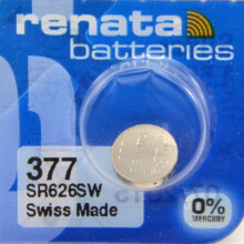1 x Renata 377 SR626SW Silver Oxide Watch Battery