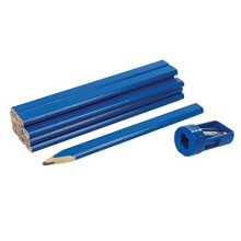 Silverline 250227 Carpenters Pencils and Sharpener Set 13pce 175 mm