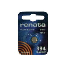 One (1) X Renata 394 SR936SW SB-A4 Silver Oxide Watch Battery 1.55v Blister Packed
