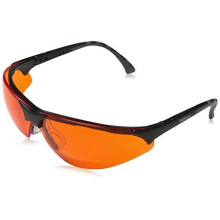 Infield Terminator 9380 Blue Light & UV Protective Glasses UV400, Black/Orange, Anti-Fog, One Size