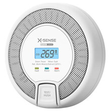 X-Sense Carbon Monoxide Detector Alarm with Digital Display, Replaceable Battery Operated CO Alarm Detector, Conforms to EN 50291 Standard, CO03D