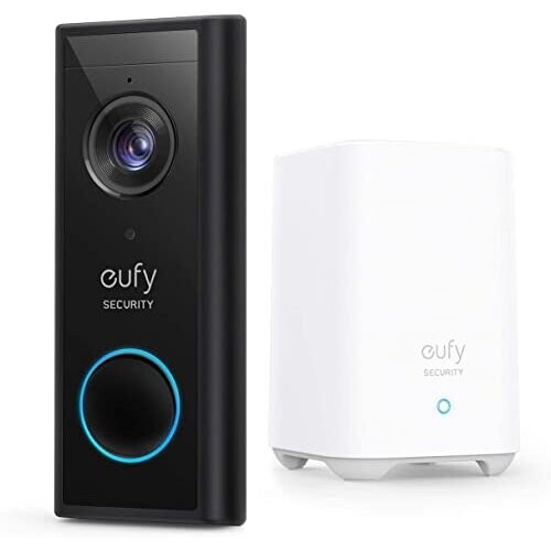 Eufy Security, Video Doorbell 2K (Battery-Powered) With HomeBase, 2K HD ...