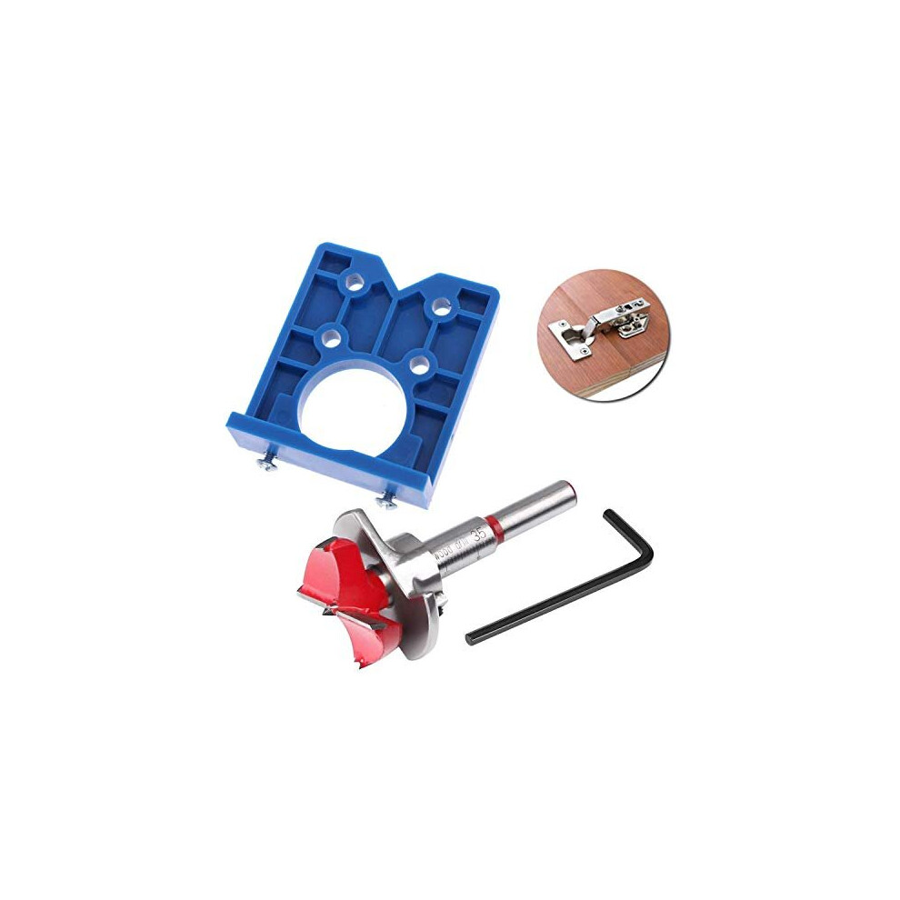 Concealed Hinge Jig Drill Guide Sets 35Mm Hinge Boring Jig Hinge Hole Saw Jig Forstner Bit Positioner Hole Puncher Locator Opener For Cabinet Hinges 7695231876123