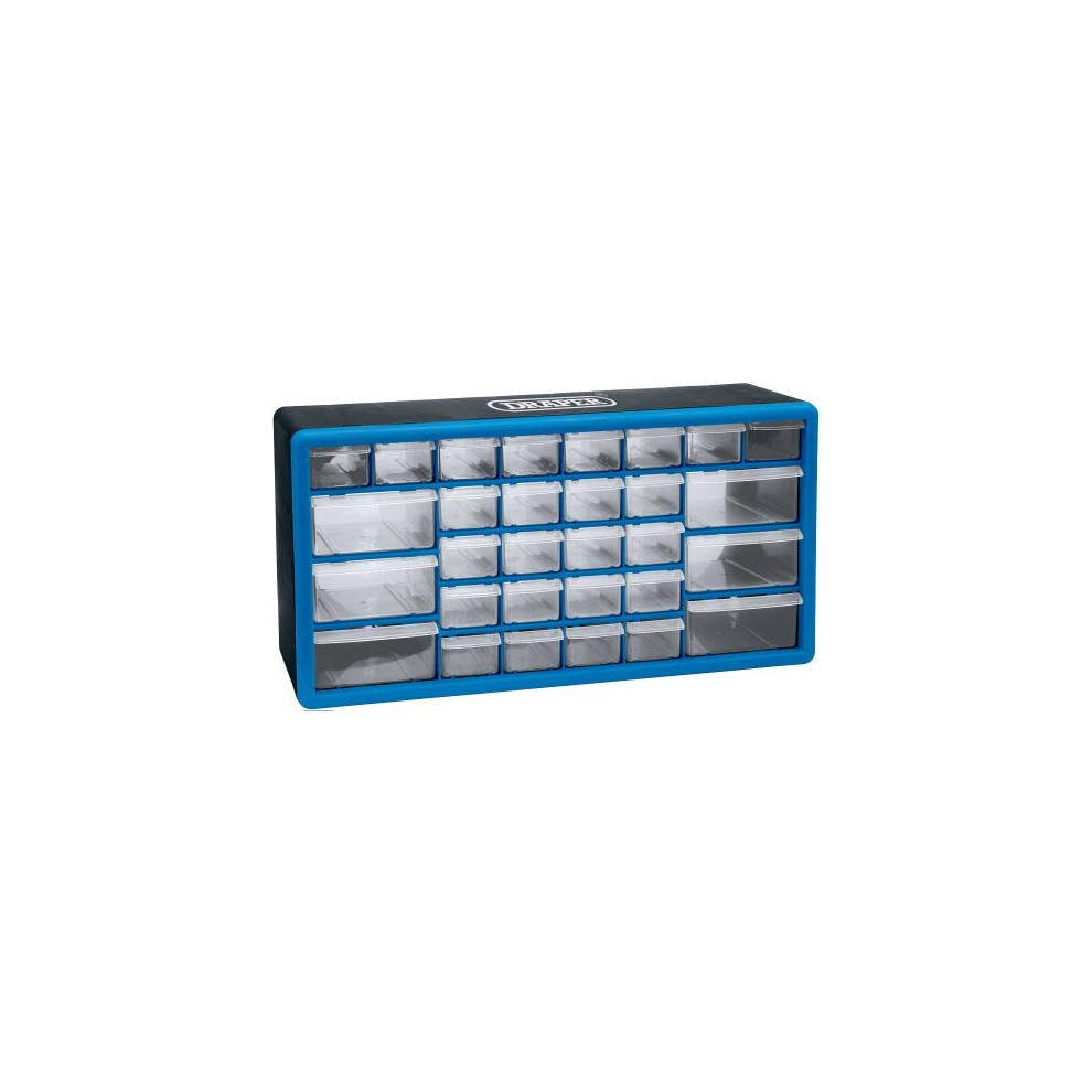 Draper 12015 Plastic Organiser with 30 Drawer, 500mm x 160mm x 255mm