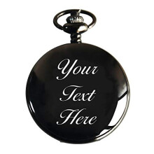EDSG Personalised Pocket Watch | Engraved Polished Watch | Custom Gift for Dad Daddy Father Boyfriend Husband Uncle Usher Best Man Grooms Stepfather