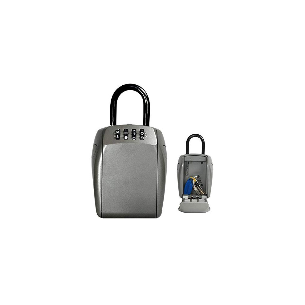 MASTER LOCK Portable Key Safe [Reinforced Security] [Weatherproof - Outdoor]- 5414EURD - Key Lock Box with shackle