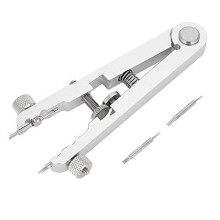 TMISHION Spring Bar Plier Tool, 6825 Alloy Steel Watch Bracelet Remover Spring Bar Plier Watch Strap Adjuster Tool Replace Removing Tweezer Kit for