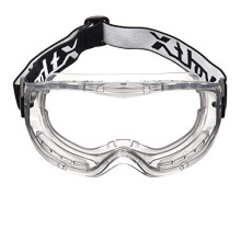 voltX DEFENDER CLASSIC indirect ventilated Safety Goggles, CLEAR lens with snug fitting seal and buckle adjustable headband, CE EN166BT, EN170