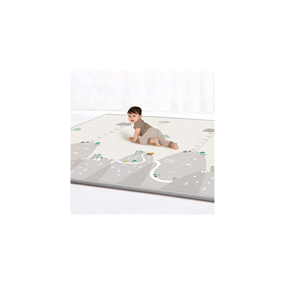 CHTH Kids Folding Play Mat Large Size Thickened Baby Foam Crawling Mat Double-sided Waterproof Soft Portable Playmat , XPE, BPA Free and Non Toxic for