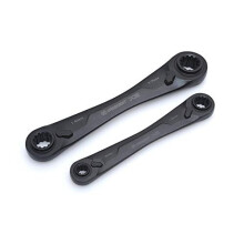 Crescent X6 Ratcheting Metric Wrench Set, Black, 4 in 1