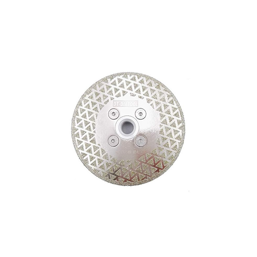 Dt-Diatool Diamond Cutting And Grinding Discs 4 Inch / 105Mm X M14 Single Side Coated Electroplated For Granite Tile Marble Stone 769891572125