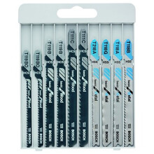 Bosch Professional 10-Piece Basic for Wood and Metal Jigsaw Blade Set (for Wood and Metal, Accessories for Jigsaws)