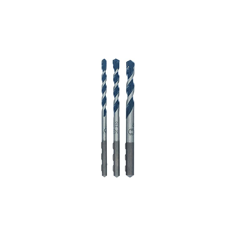 Bosch Professional 3 pcs. CYL-5 Concrete Drill Bit Set (for Concrete, ? 5-8 mm Robust Line, Accessories for Impact Drills)