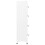 VidaXL vidaXL Locker Cabinet White 45 cm Steel Storage Home Office Cabinet Furniture 4