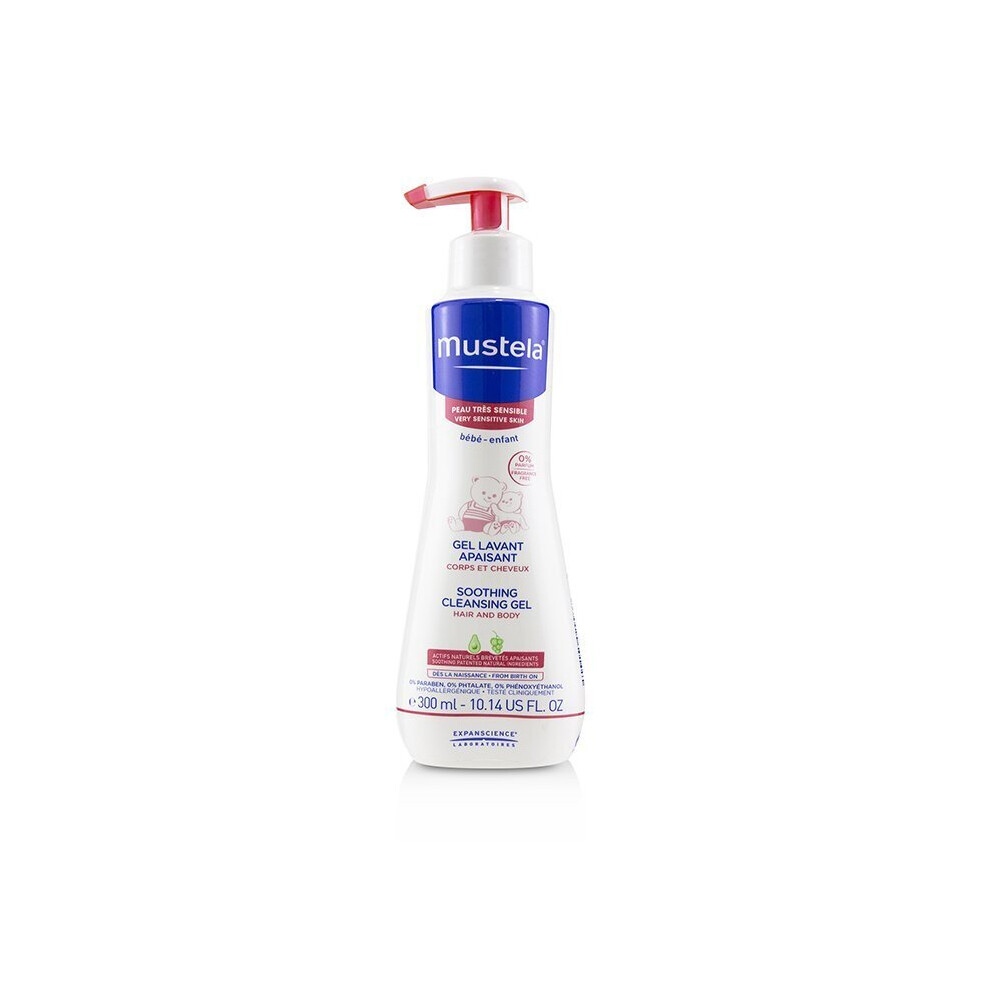 Soothing Cleansing Gel For Very Sensitive Skin - Hair & Body 300Ml/10.14Oz Mustela