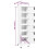 VidaXL vidaXL Locker Cabinet White 40 cm Steel Storage Home Office Cabinet Furniture 3