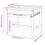 VidaXL vidaXL Washing Machine Pedestal Washing Machine Stand with Pull-Out Shelf White 6