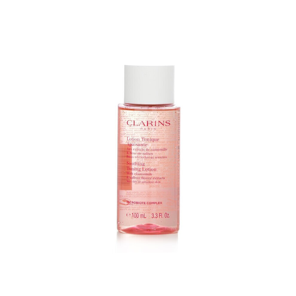 Clarins Soothing Toning Lotion with Chamomile & Saffron Flower Extracts - Very Dry or Sensitive Skin 100ml/3.3oz