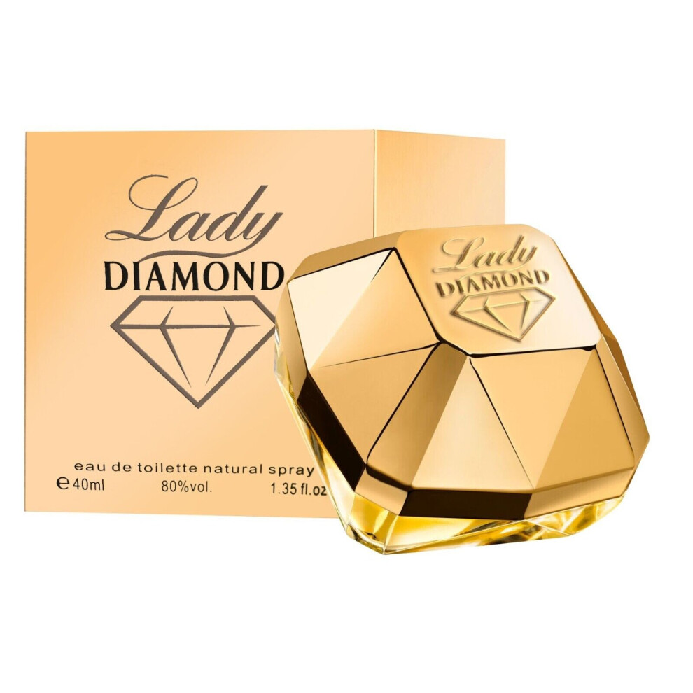 Lady Diamond Women Perfume Spray Bottle 40ml Eau De Toilette 80% Vol