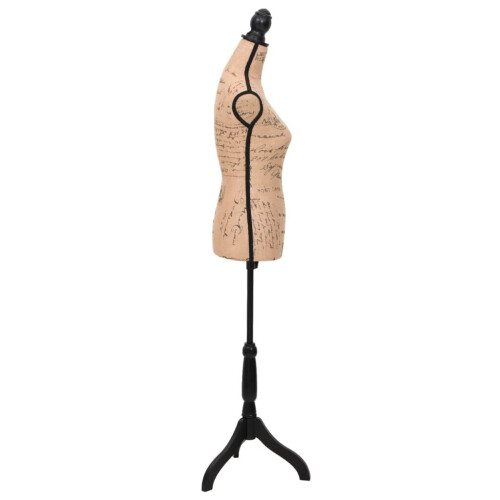 VidaXL Damenbüste Schneiderpuppe Büste Torso Angezogen Mannequin Jute 2