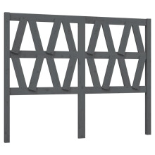 (grey, 146 x 4 x 100 cm) vidaXL Bed Headboard Home Bedroom Decorative Bed Header Panel Solid Wood Pine