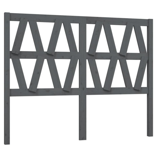 VidaXL (grey, 146 x 4 x 100 cm) vidaXL Bed Headboard Home Bedroom Decorative Bed Header Panel Solid Wood Pine