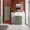 Regis Fluted Freestanding Green Vanity Unit - 600mm 2