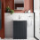 Regis Fluted Freestanding Anthracite Vanity Unit - 600mm 1