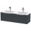 Regis Fluted Wall Hung Anthracite Double Vanity Unit - 1200mm 1