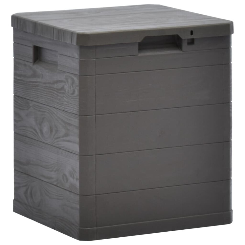 Vidaxl Garden Storage Box 90L Brown Garden Tool Organiser Cabinet Unit Shed